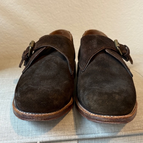Grenson Dark Brown Suede Monk Strap shoes size 10 US (9 UK) - Picture 9 of 9